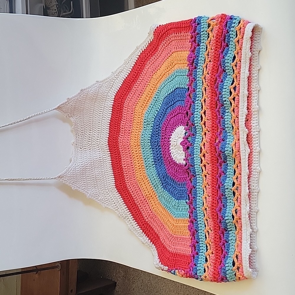 Forever 21 Crochet Halter Tank
